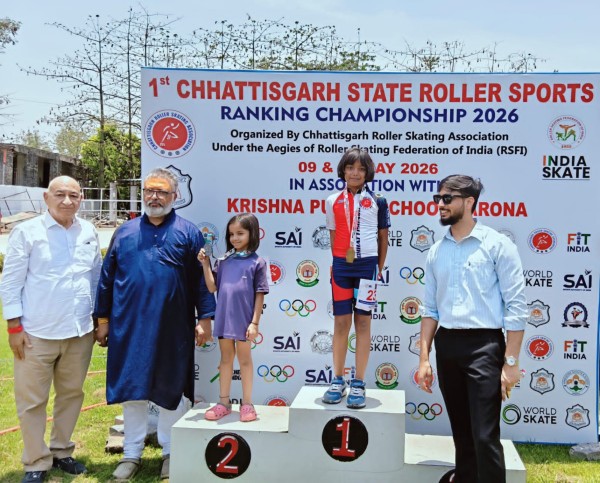राज्य स्तरीय स्केटिंग प्रतियोगिता में बिलासपुर की अवीरा विमल का शानदार प्रदर्शन, दो गोल्ड मेडल जीतकर बढ़ाया प्रदेश का मान